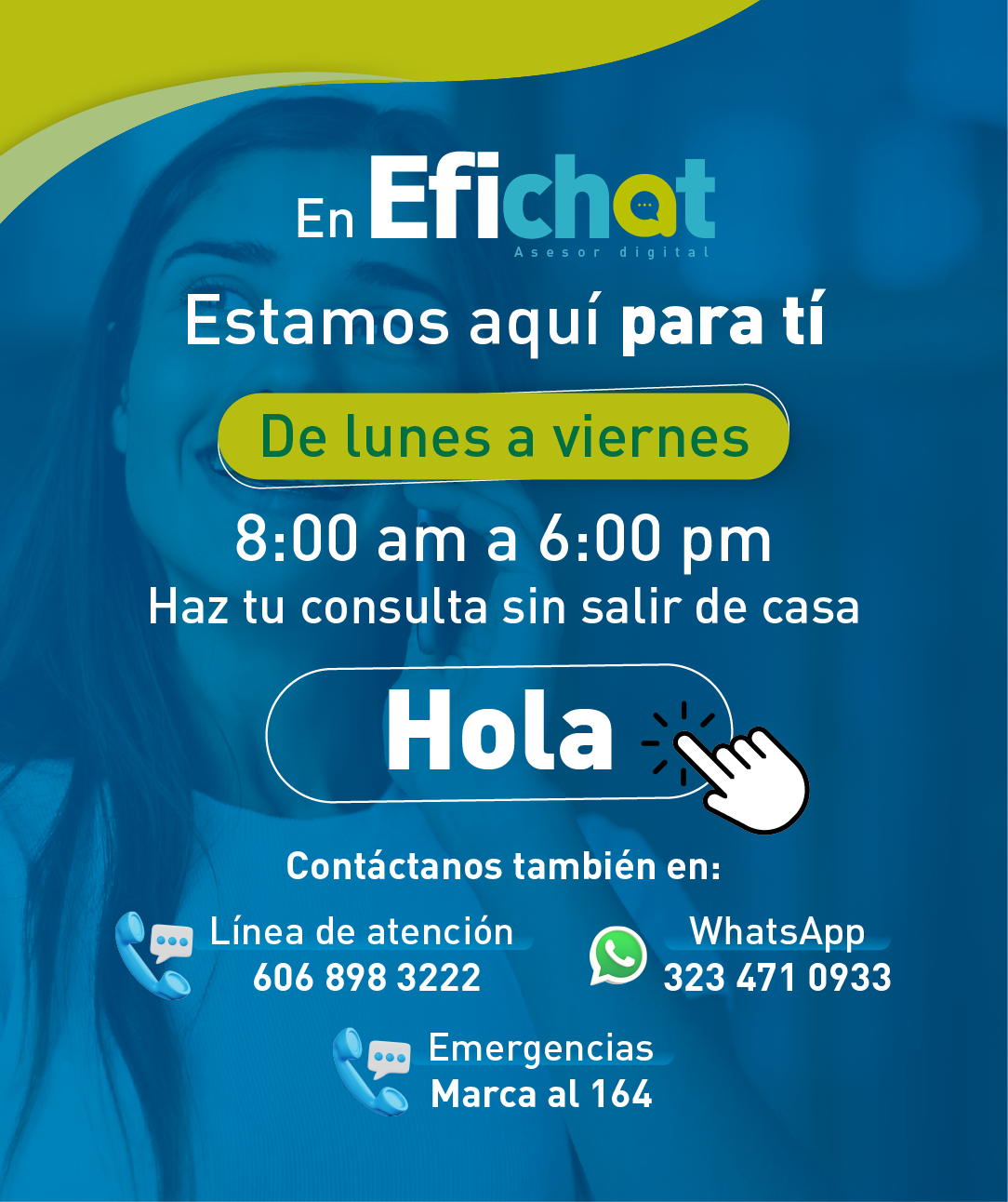 En Efichat Asesor digital Estamos aquí para tí 